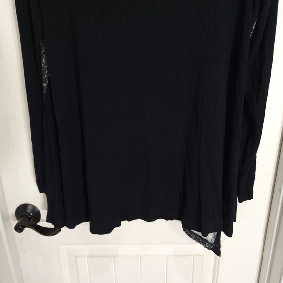 Logo Lori Goldstein Womens Cardigan Gray Knit Long Sleeve Open Front Sweater L - Picture 9 of 9